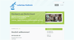 Desktop Screenshot of leiterbau-kuttnick.de